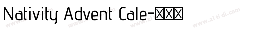 Nativity Advent Cale字体转换